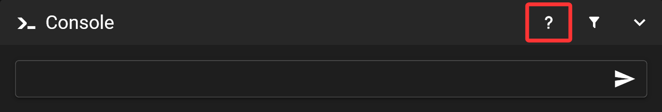 Console Command Question Mark