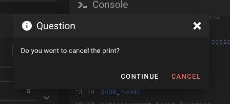 Footer Button Example