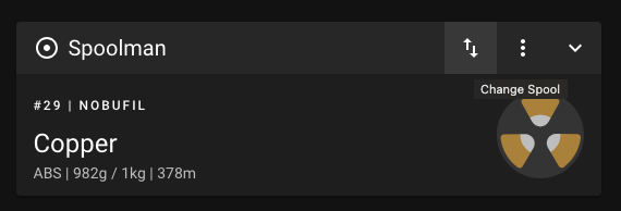 Change active spool button