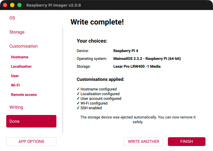 Raspberry Pi Imager - Compolete