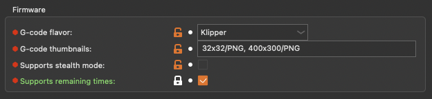 G-code Flavor Settings