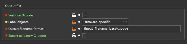 Label Objects Settings